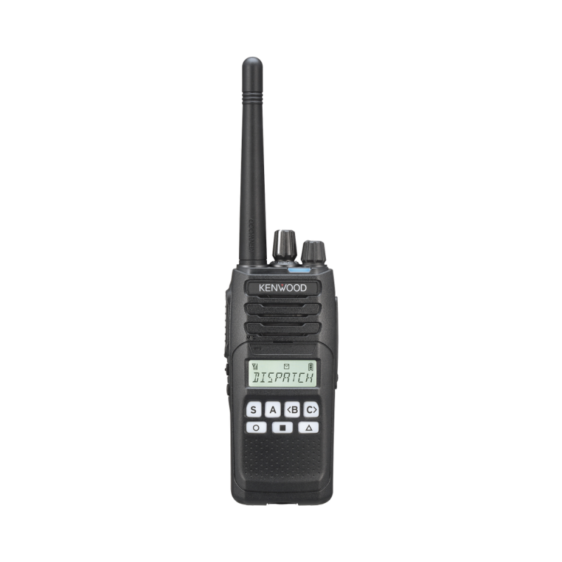 Radio portátil KENWOOD NX-1200-AK2 VHF 136-174 MHz, 5 W, 260 Canales, 9 Teclas, GPS, MIL-STD-810, Inc. antena, batería, cargador y clip NX1200-AK2