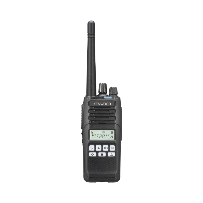 Radio portátil KENWOOD NX-1300-AK5 UHF 400-470 MHz, 5 Watts, 260 Canales, 9 Teclas, GPS, IP55, MIL-STD-810, Inc. antena, batería, cargador y clip NX-1300-AK5