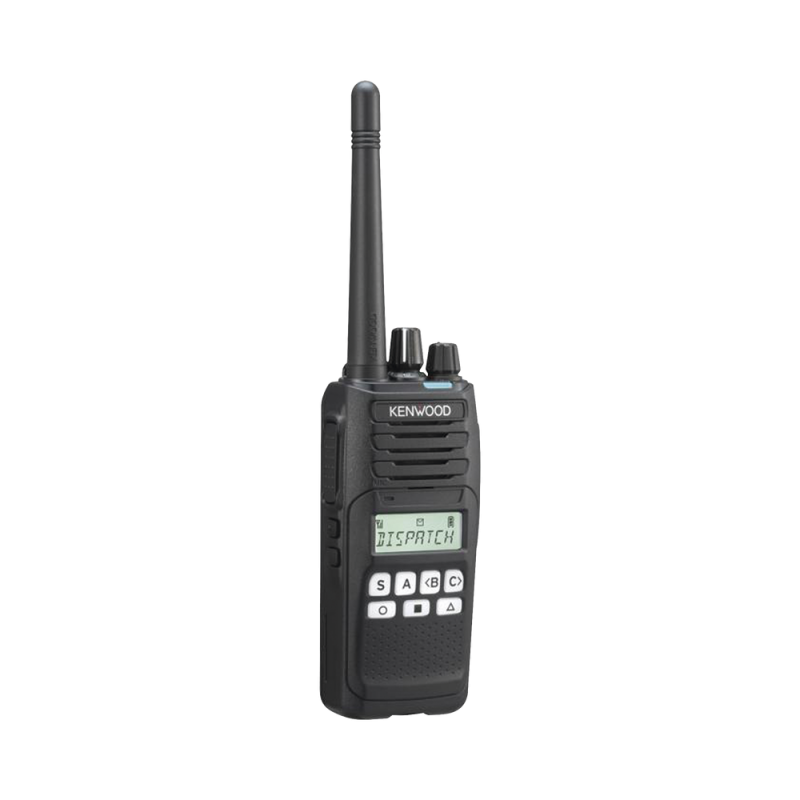 Radio portátil KENWOOD NX-1300-AK5 UHF 400-470 MHz, 5 Watts, 260 Canales, 9 Teclas, GPS, IP55, MIL-STD-810, Inc. antena, batería, cargador y clip NX-1300-AK5