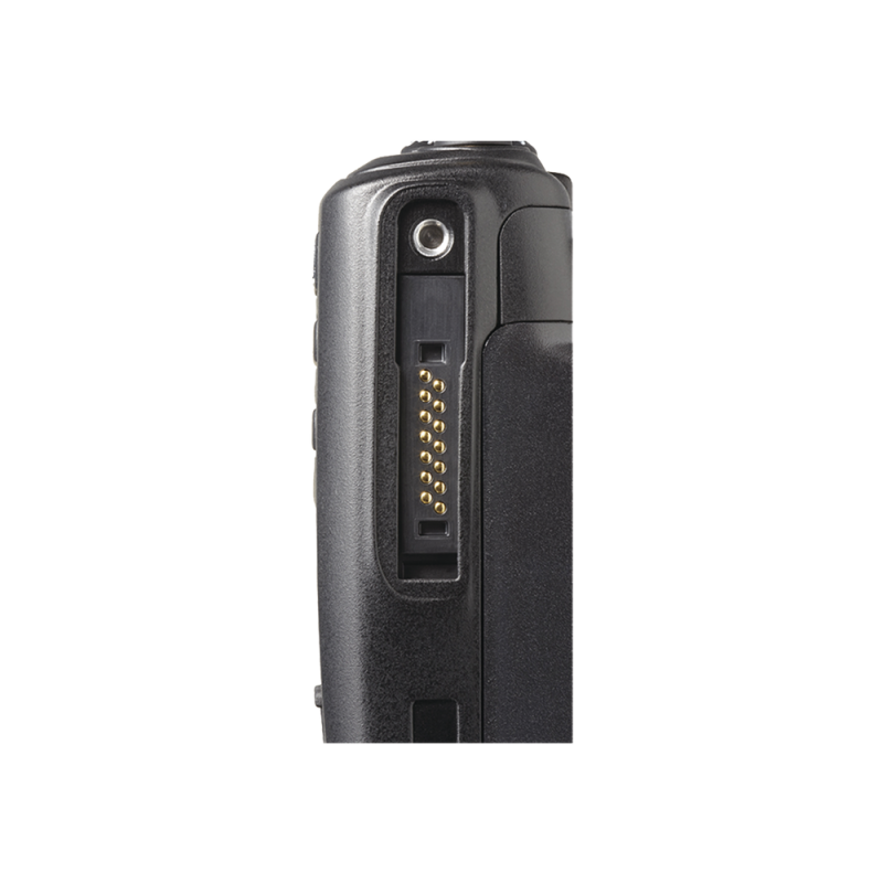 Radio Kenwood NX-3200K2 VHF 136-174 MHz, 512 Canales, NXDN-DMR-Análogo, GPS, Bluetooth, IP67, 14 Pines, Incluye Batería, Antena, Cargador y Clip
