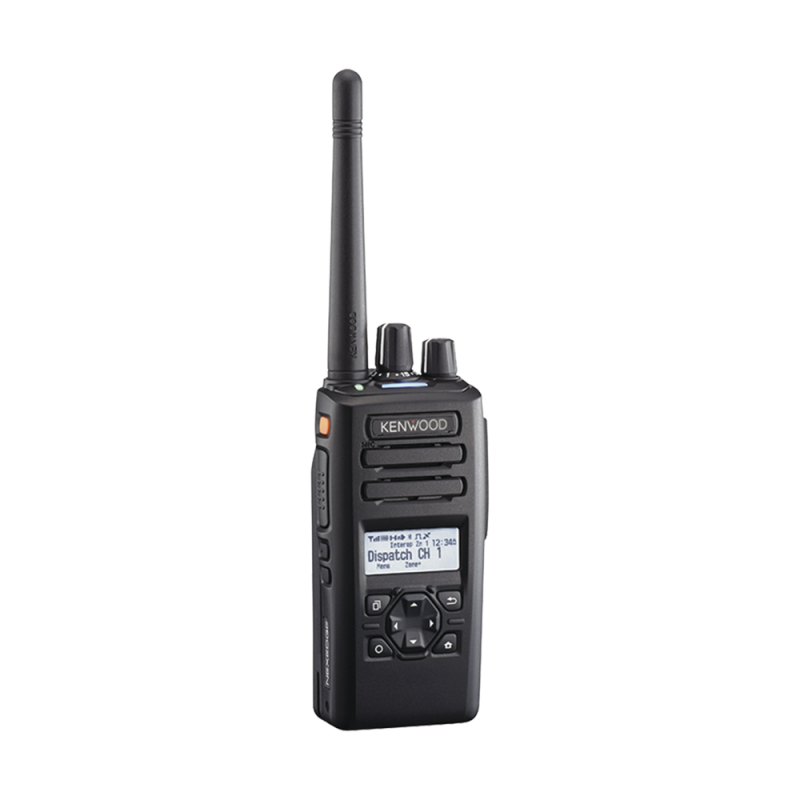 Radio Kenwood NX-3220-K2 Análogo y Digital VHF 136-174 MHz, 260 Canales, Análogo con GPS, Bluetooth, IP67, Cancelación de ruido, Incluye Batería, Cargador, Antena, Clip