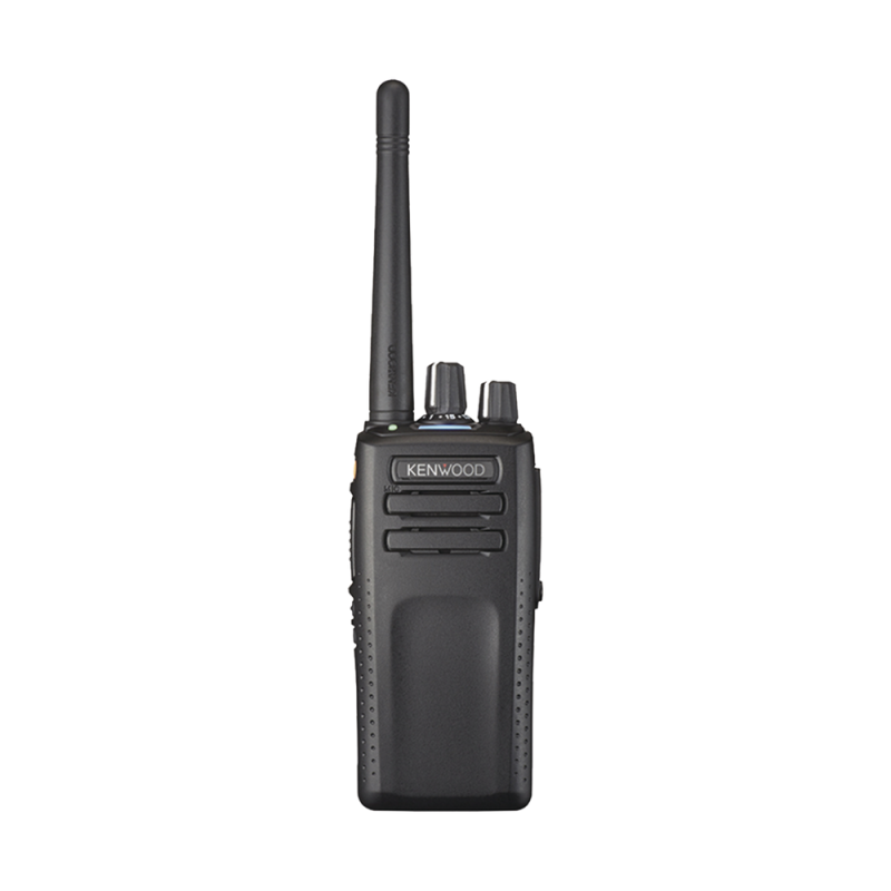 RADIO KENWOOD NX-3220-KIS, 136-174 MHz, 64 Canales, NXDN-DMR-Análogo, GPS, Bluetooth, IP67, 2 Pines, Con Batería, Antena, Cargador y Clip 
