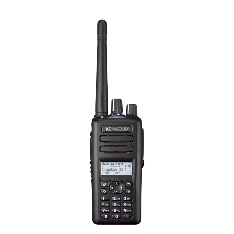 Radio Kenwood NX-3320-K3, 400-520 MHz, 260 Canales, Análogo con GPS, Bluetooth, IP67, Cancelación de ruido, Incluye Batería, Antena, cargador y clip