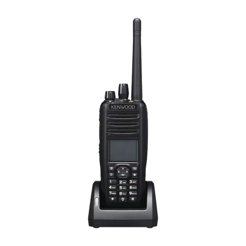 Radio Kenwood NX-5400-K3, 700/800 MHz, DTMF, Digital NXDN-P25-DMR-Analógico, 3 W, Bluetooth, GPS, MicroSD, 1024 Canales, Incluye Batería, cargador, antena, y clip NX-5400-K3