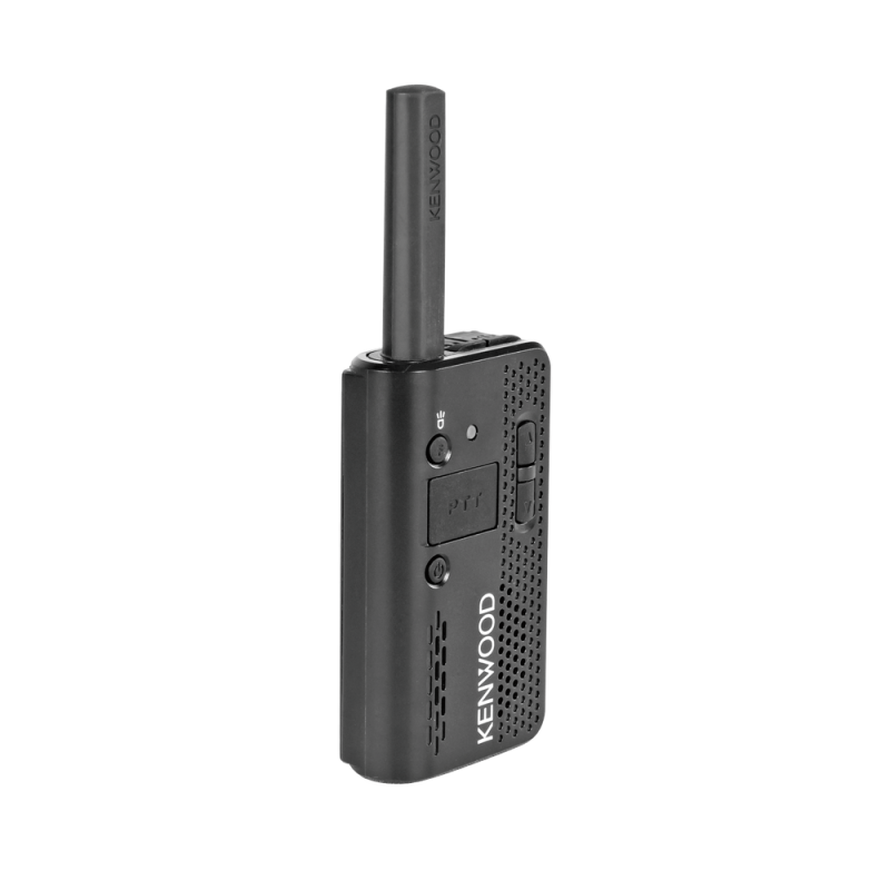 Radio analógico super compacto, 1.5 W, UHF 440-480 MHz, 4 canales preconfigurados y reprogramables PKT03K