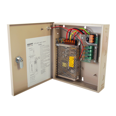 Fuente de Alimentación para CCTV 12Vcd, 5A, 4 Salidas PL12DC5A