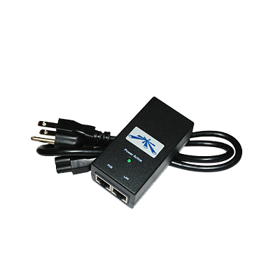 Adaptador de Power over Ethernet (PoE) Ubiquiti Networks POE15, para equipos UBIQUITI de 15 Vcc.