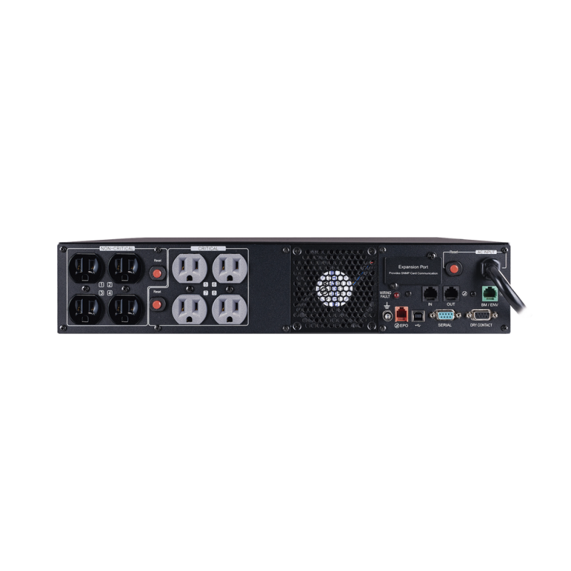 UPS de 1000 VA /1000 W, Topología Línea Interactiva, Entrada 120 Vca NEMA 5-15P, Onda Senoidal Pura, Torre o Rack 2 UR, Con 8 Tomas NEMA 5-15R PR1000RT2U