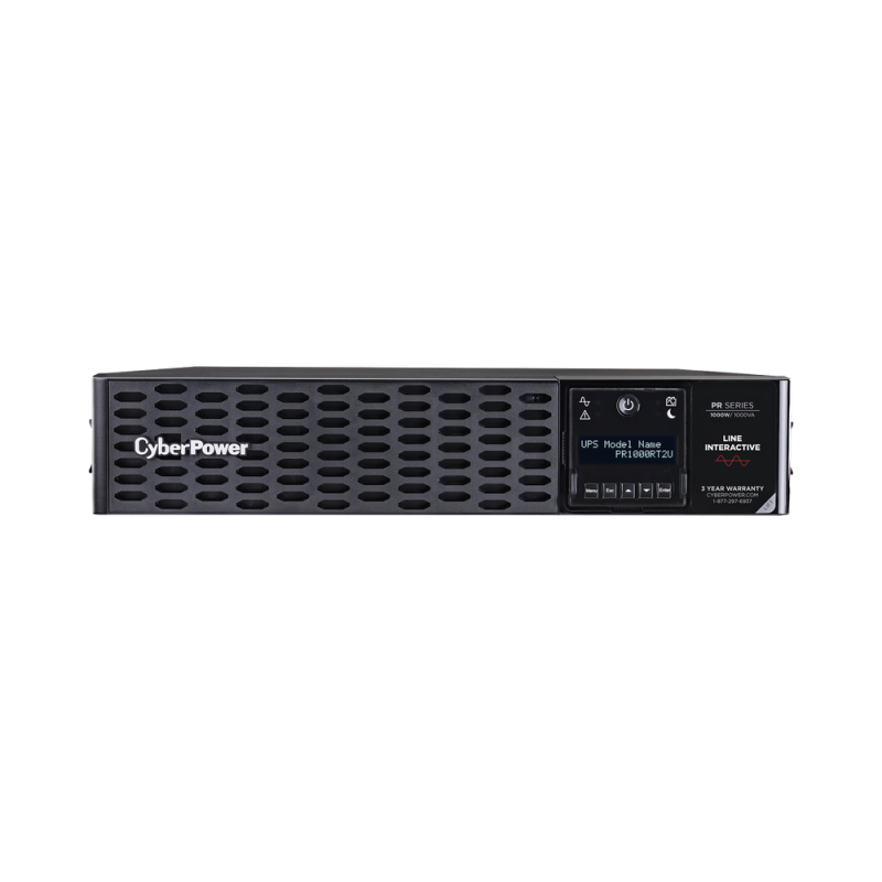 UPS de 1000 VA /1000 W, Topología Línea Interactiva, Entrada 120 Vca NEMA 5-15P, Onda Senoidal Pura, Torre o Rack 2 UR, Con 8 Tomas NEMA 5-15R PR1000RT2U