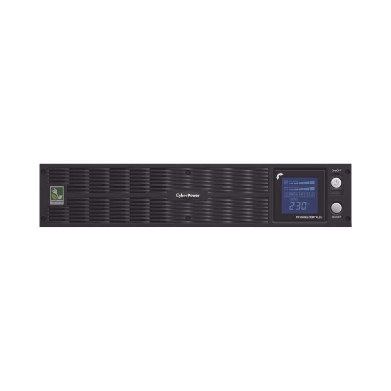 UPS de 1500 VA/1125 W, Topología Línea Interactiva, Entrada 220 Vca Tipo C14, Onda Senoidal Pura, Torre o Rack de 2 UR, Con 10 Tomas C13 de 220 Vca PR1500ELCDRTXL2U