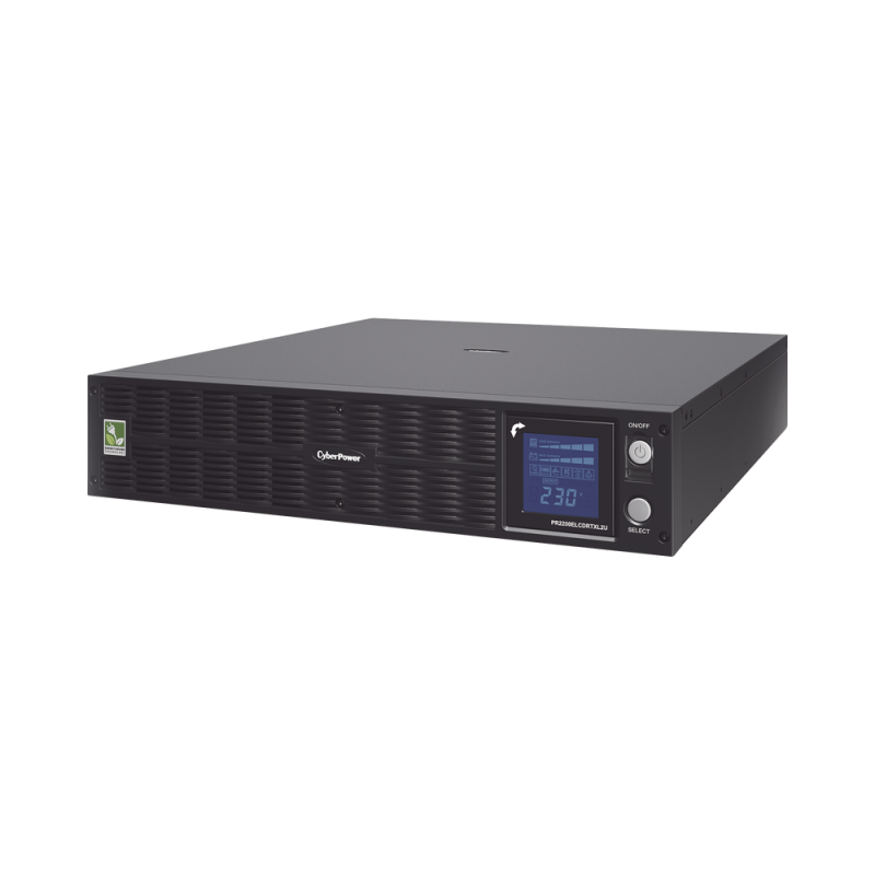 UPS de 2200 VA/1650 W, Topología Línea Interactiva, Entrada 220 Vca Tipo C20, Onda Senoidal Pura, Torre o Rack de 2 UR, Con 9 Tomas C13 y 1 C19 de 220 Vca PR2200ELCDRTXL2U