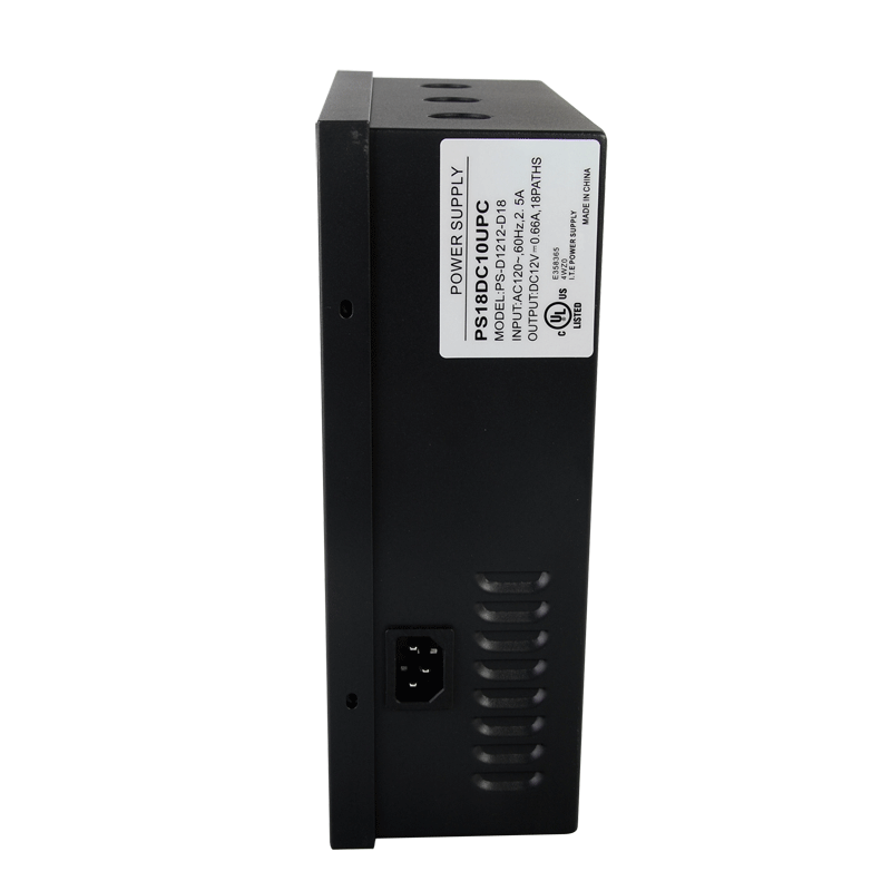 Fuente para CCTV, 12 Vcd, 12 A, 18 salidas PS18DC10UPC