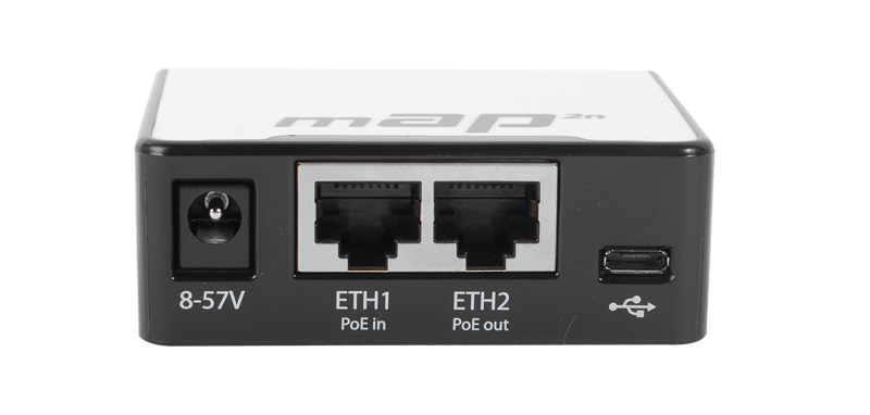 (mAP 2n) MicroRouterboard  inalambrico Mikrotik RBmAP2n 2 Puertos Fast Ethernet + WiFi 2.4GHz RBMAP2N