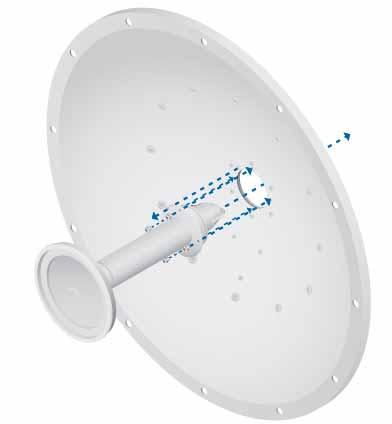 Antena Ubiquiti RocketDish RD-5G30 4.9 - 5.9 GHz Ganancia 30 dBi, Dimensiones 65 cm / Peso 9.8 kg