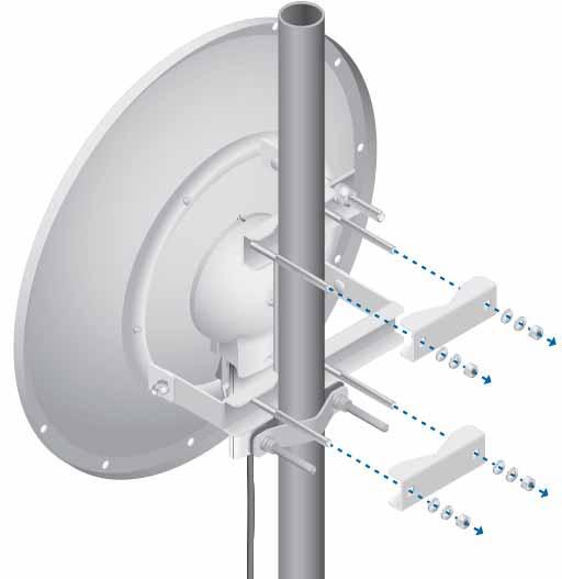 Antena Ubiquiti RocketDish RD-5G30 4.9 - 5.9 GHz Ganancia 30 dBi, Dimensiones 65 cm / Peso 9.8 kg