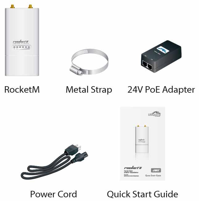Rocket M3 AirMax de Alta Capacidad y Alcance, Modulación Propietaria (3.4 - 3.7 GHz), conectorizado. ROCKETM3