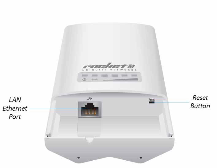 Rocket M3 AirMax de Alta Capacidad y Alcance, Modulación Propietaria (3.4 - 3.7 GHz), conectorizado. ROCKETM3