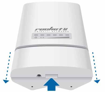 Rocket M3 AirMax de Alta Capacidad y Alcance, Modulación Propietaria (3.4 - 3.7 GHz), conectorizado. ROCKETM3