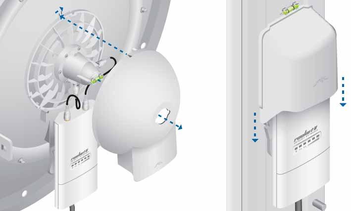 Ubiquiti Rocket M5 AirMax de Alta Capacidad y Alcance, 802.11a/n, (4.9 - 5.8 GHz), conectorizado.