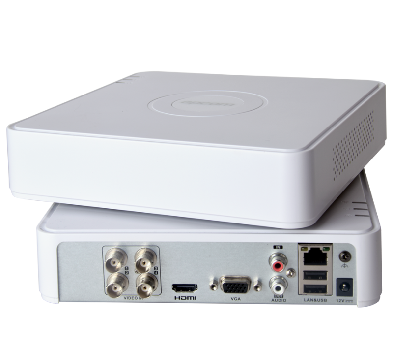 Sistema Completo de 4 Cámaras Bala TURBOHD 720p / DVR 4 Canales / Hik-Connect / Fuente de poder / 4 juegos de cable de 18mts LB7-TURBO-KIT4