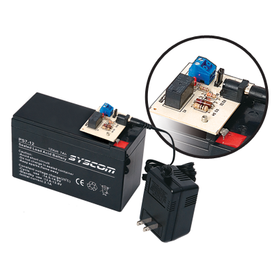 Fuente de Respaldo con Relevador para Equipos de Bajo Consumo de Energía (Requiere Batería PL4.512) SCAR-4A