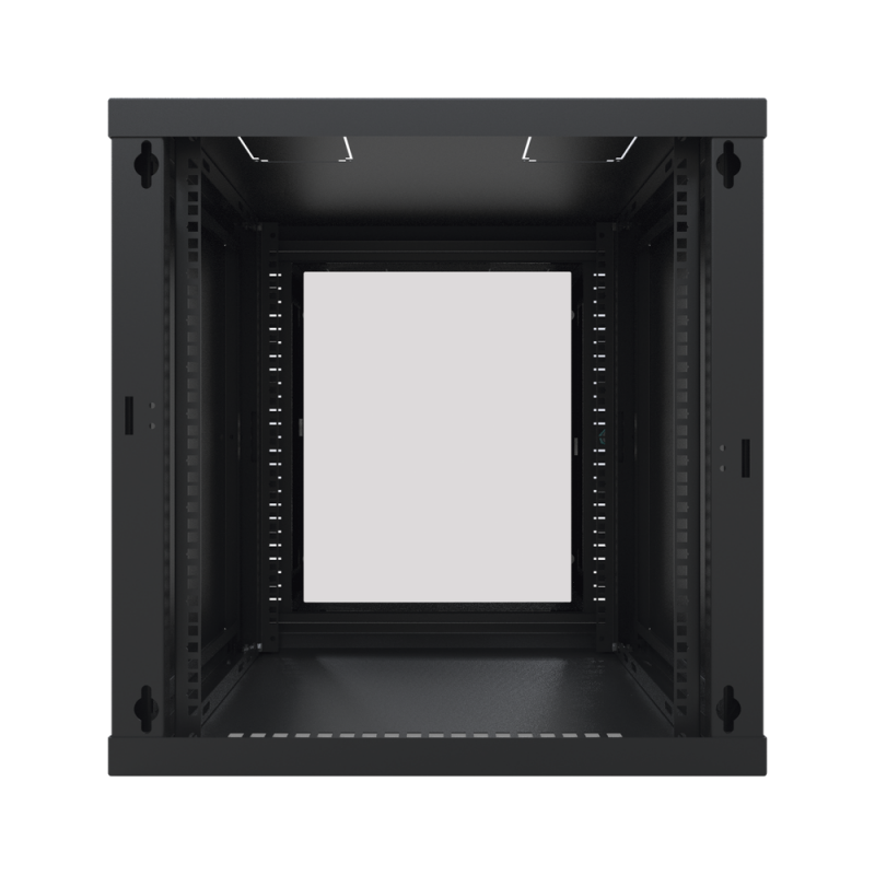 Gabinete para Montaje en Pared Cuerpo Fijo con Rack 19" de 12 Unidades SR-1912-GFP