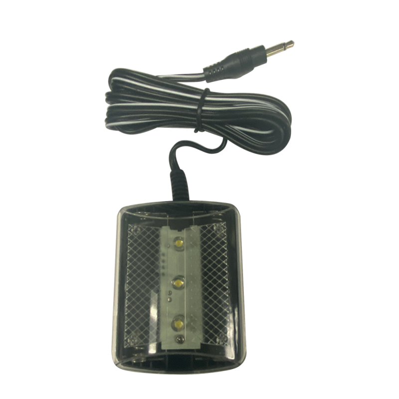 Luz LED estroboscópica Midland STR-180 de alta visibilidad en color blanca, para uso en WR120 STR-180