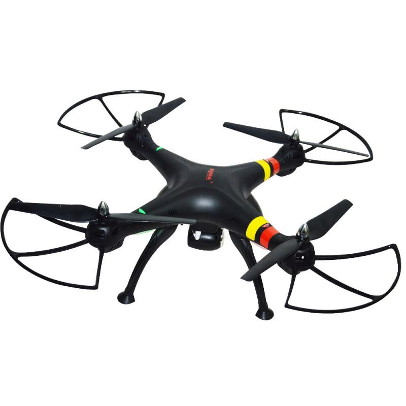 Drone Syma Quadcopter X8C, bateria recargable, 2.5Ghz, Camara HD, 360 grados, Color Negro.