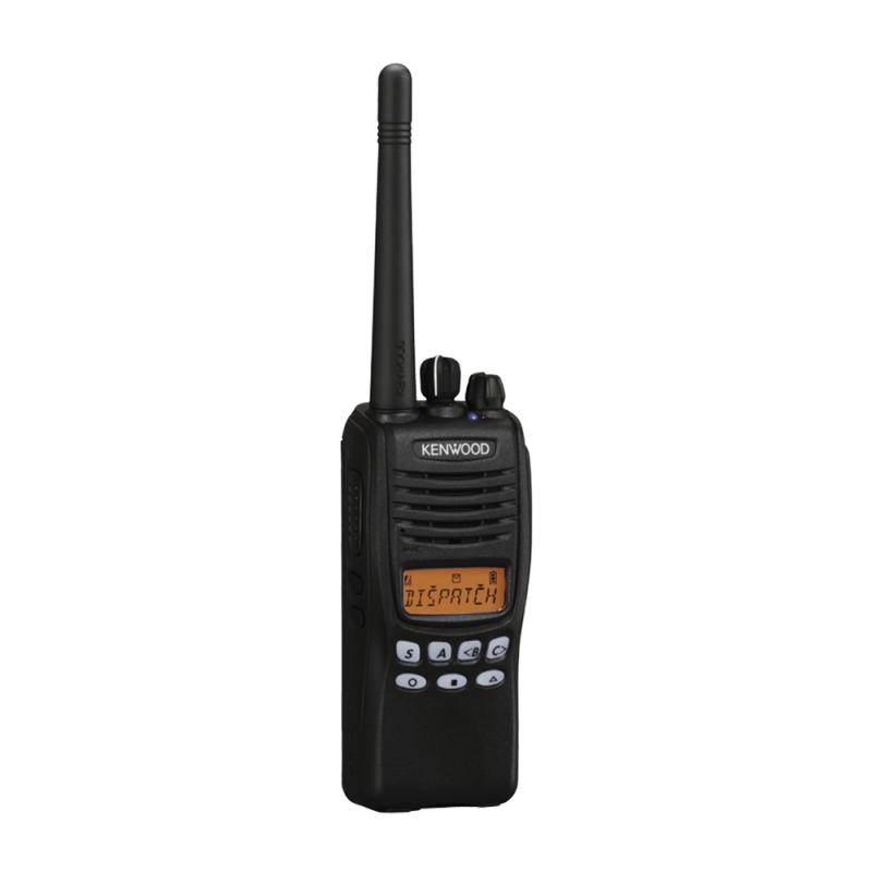 RADIO KENWOOD, Mod. TK-3312-K2, 400-470 MHz, 4 W de potencia, 7 teclas frontales programables, Incluye antena, batería, cargador y clip