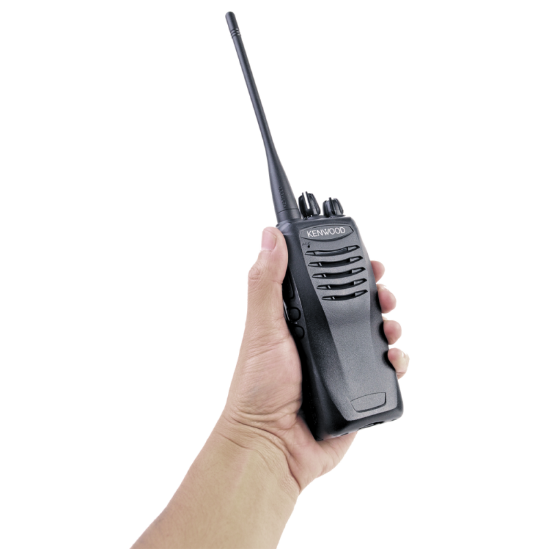 Radio Kenwood TK3402K2, 400-470 MHz , 5 W de potencia, 2 teclas programables, Incluye antena, batería, cargador y clip, TK-3402-K2
