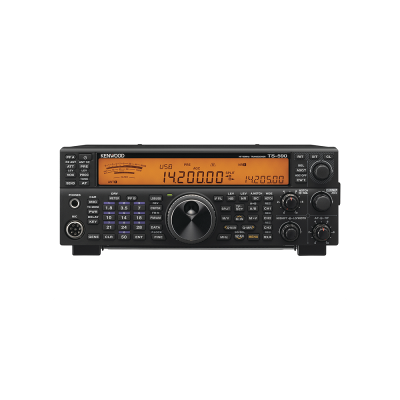 Radio Base Kenwood TS-590SG-K HF/50 MHz de Alto Desempeño, 100 W de Potencia, Display LCD tri-color