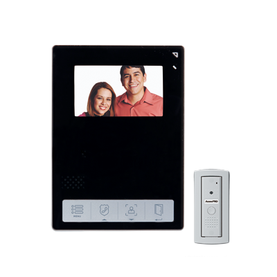 Kit de Videoportero / Frente de Calle Antivandalismo / Cámara 900TVL Para Baja Iluminación / Pantalla Alta Resolución / Control Touch TVPRO400B