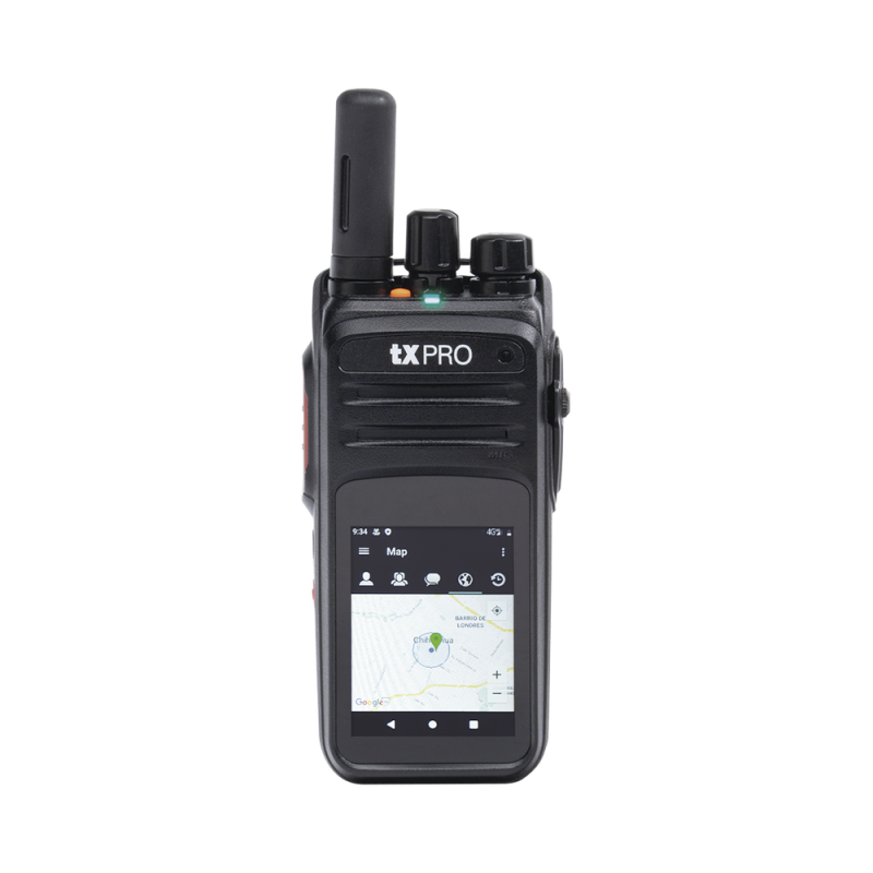 Radio PoC Txpro TXR59A4G 4G LTE IP66, Pantalla 2.4", Cámara Frontal y Trasera, Compatible con NXRADIO