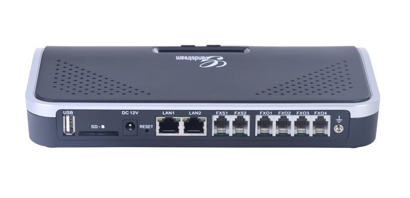 Conmutador Telefónico IP-PBX GrandStream UCM6104 con 4 FXO para 45 llamadas simultáneas
