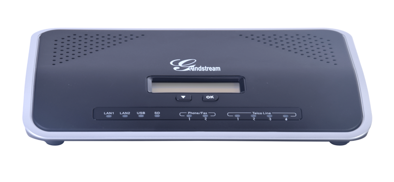 Conmutador Telefónico IP-PBX GrandStream UCM6104 con 4 FXO para 45 llamadas simultáneas