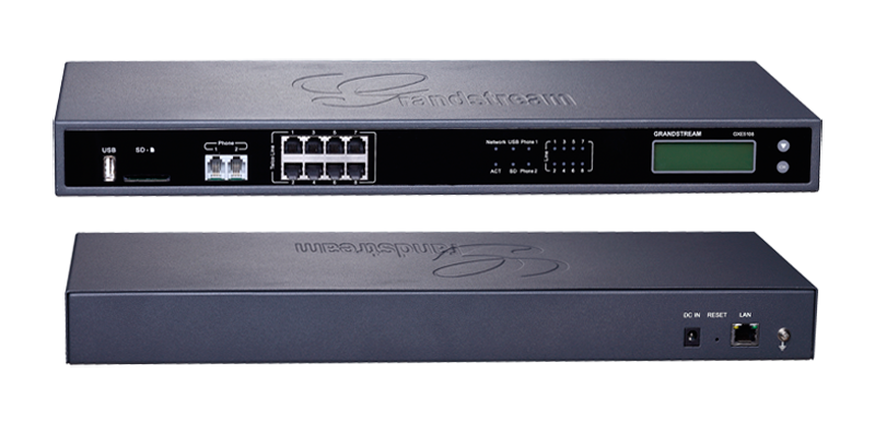 IP-PBX GrandStream con 8 FXO para 60 llamadas simultáneas UCM6108
