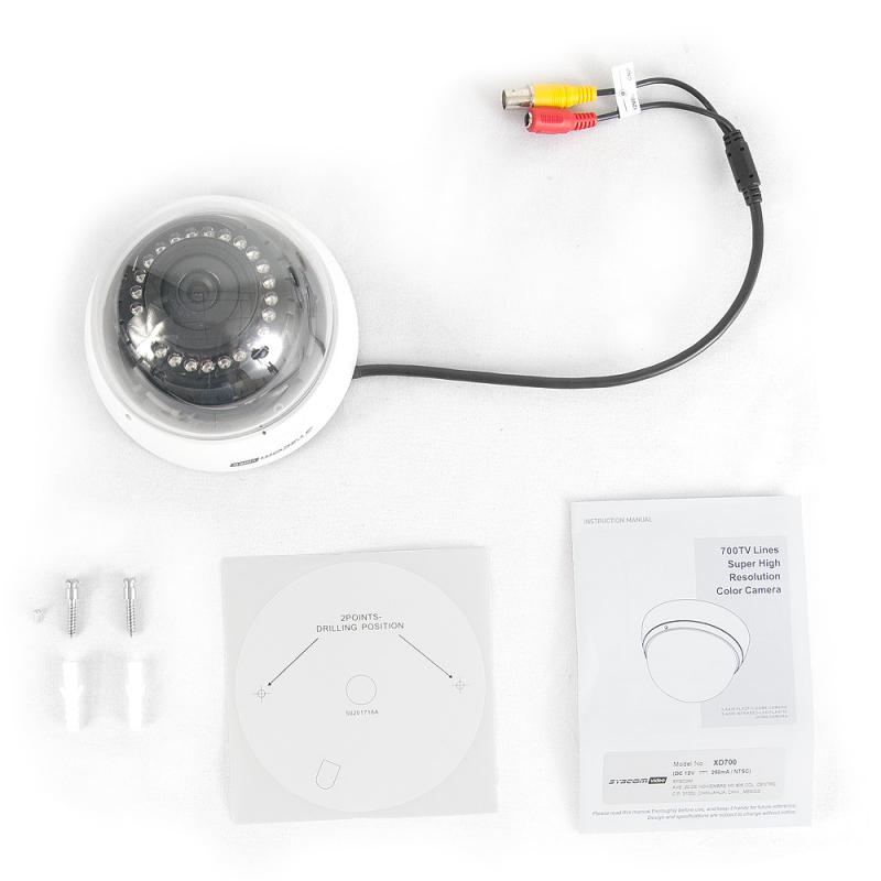 Domo IR, Inteligente DWDR Súper Alta Resolución 700TVL para Interior