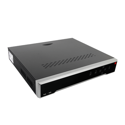 NVR Epcom XR432, 32 canales con compresión de video H.265 y switch PoE interconstruido de 16 puertos, Tecnología 4K