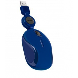 MINI MOUSE OPTICO ACTECK RETRACTIL USB MR-300 AZUL