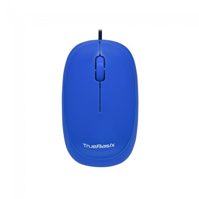 Mouse True Basix TB-924757 - Alámbrico - USB - Azul