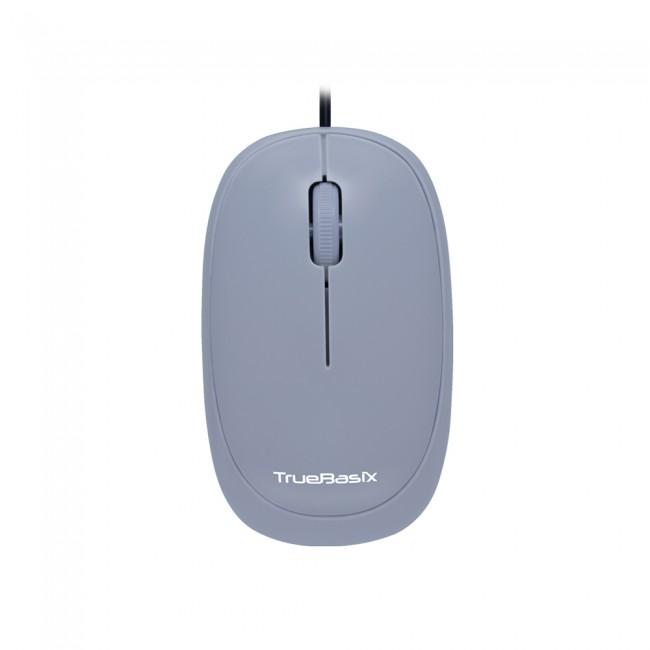 Mouse TrueBasix TB-924771 - Alámbrico - USB - Gris