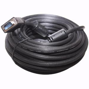 Cable SVGA Macho Macho De 20 Metros Con 2 Ferritas Filtro Contra Interferencias Reforzado