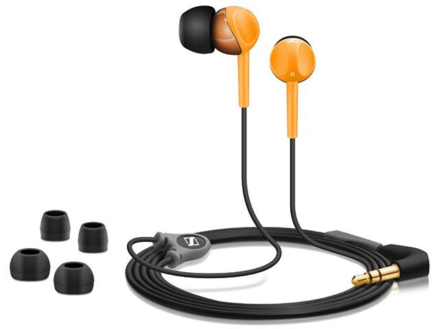 Audifonos Sennheiser CX 215 Naranja Intra Aurales optimizados para reproductores de cd, mp3 y juegos