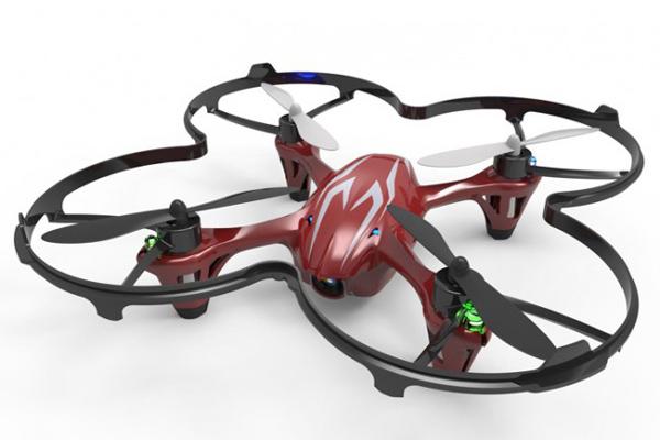 Drone Quadcopter Hubsan H107C, con batería recargable, 2.4GHz, cámara 480p, hasta 100 metros, Color Negro.