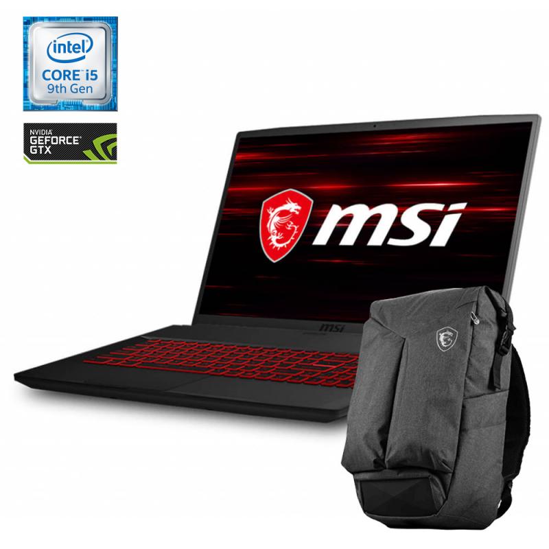 Laptop MSI Gamer GF75 THIN 9SC-484MX - 17.3" FHD - Intel Core I7-9300H 2.40 GHz - 8GB - 1TB HDD + 128GB SSD - NVidia GeForce GTX 1650 4GB - Windows 10 Home + Mochila