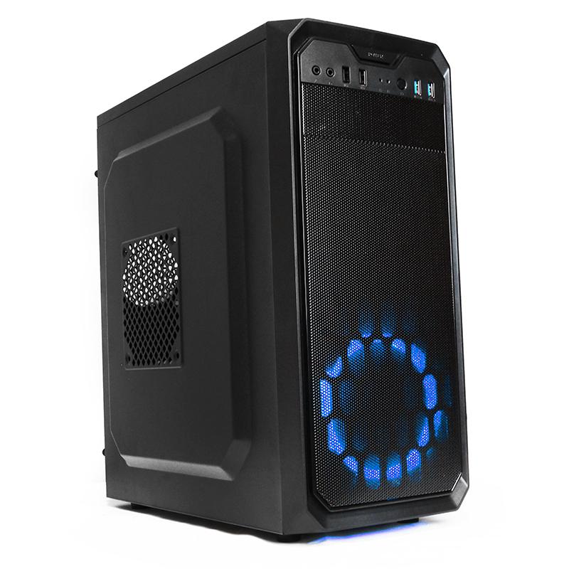 GABINETE YEYIAN NEGRO CONEXIONES USB/AUDIO DD 2 HDD 2 SDD (STAHL 900)