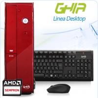 Computadora Ghia Desktop AMD Sempron 2650 1.45 GHZ Dual Core 1.4 2GB 500GB LM SFF-R