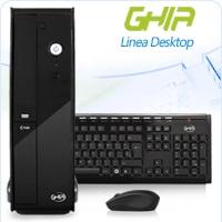 Computadora Desktop Ghia Compagno Slim Celeron Quad Core N3150 1.6-2.08 GHZ 4GB 500GB DVD+RW LM SFF-N