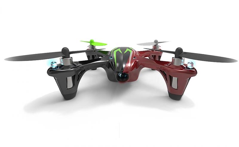 Drone Quadcopter Hubsan H107C, con batería recargable, 2.4GHz, cámara 480p, hasta 100 metros, Color Negro.
