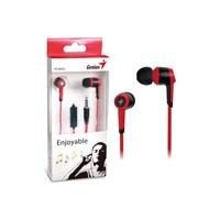 AUDIFONOS INTRAUDITIVOS GENIUS HS-M225, C/MIC IDEAL P/SMARTPHONE 3.5MM COLOR ROJO 31710193102